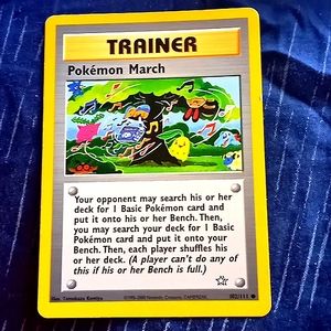 1995-2000 Pokémon March Trainer Card